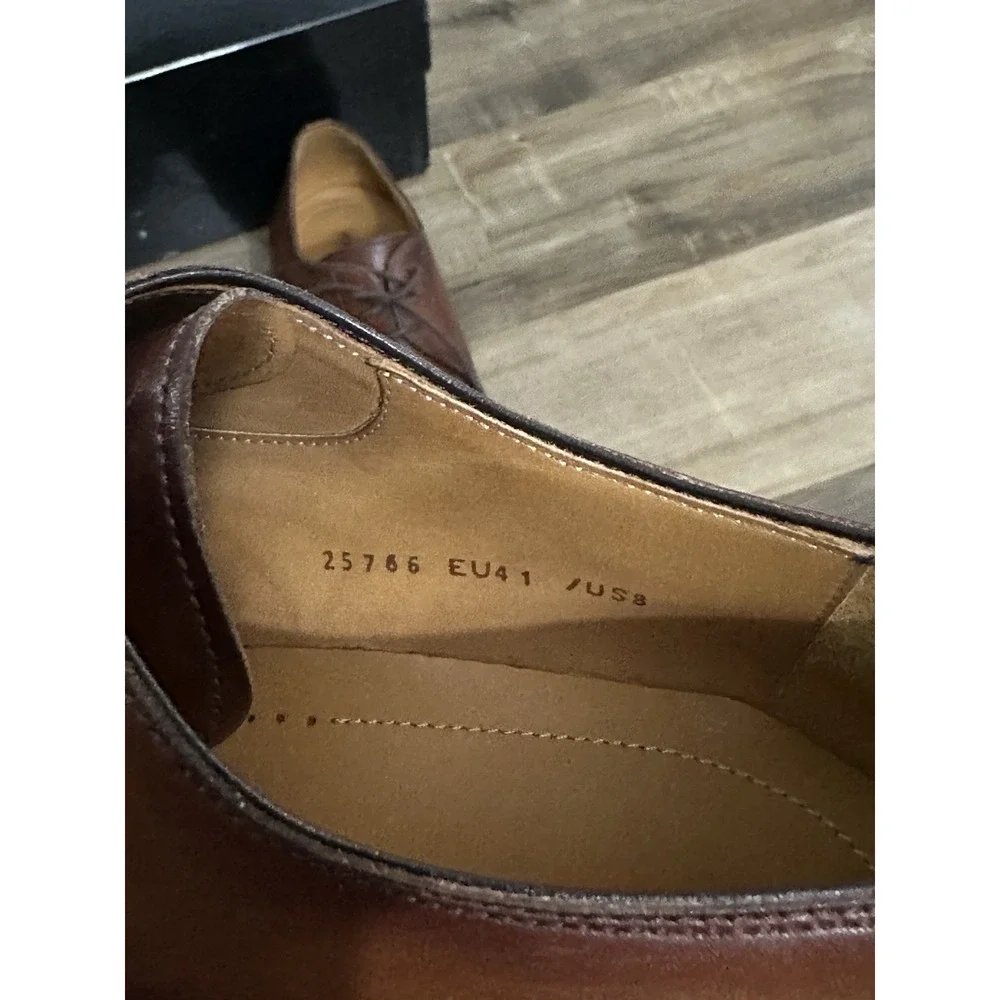 Magnanni Men's Dress Shoes EU 41 US 8 Brown Tobacco Brooklyn Style 25766